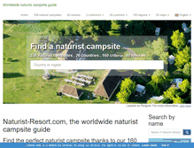 Tablet Screenshot of naturist-resort.com